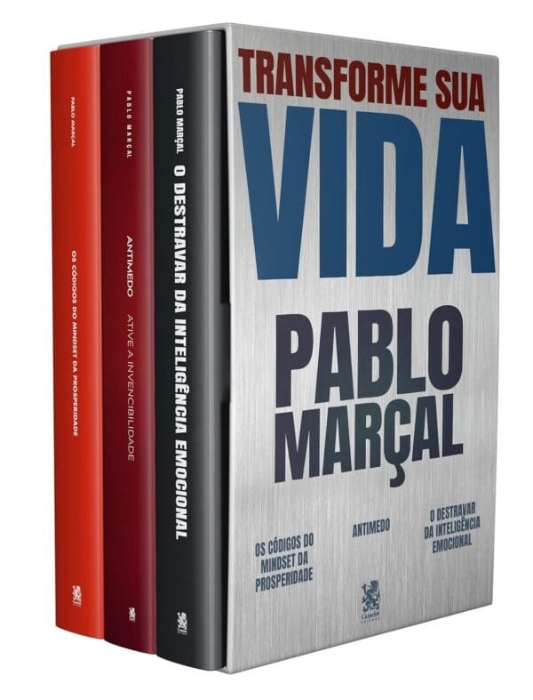 Colecao Transforme Sua Vida Pablo Marcal Box com 3 Livros 1